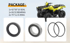 Left Rear Axle Wheel Bearing Seals for Honda Rancher 350 TRX350FE/FM/TE/TM (2000–2006)