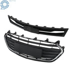Pair Upper & Lower Grille Mesh for Chevrolet Trax (2017-2021) Chrome