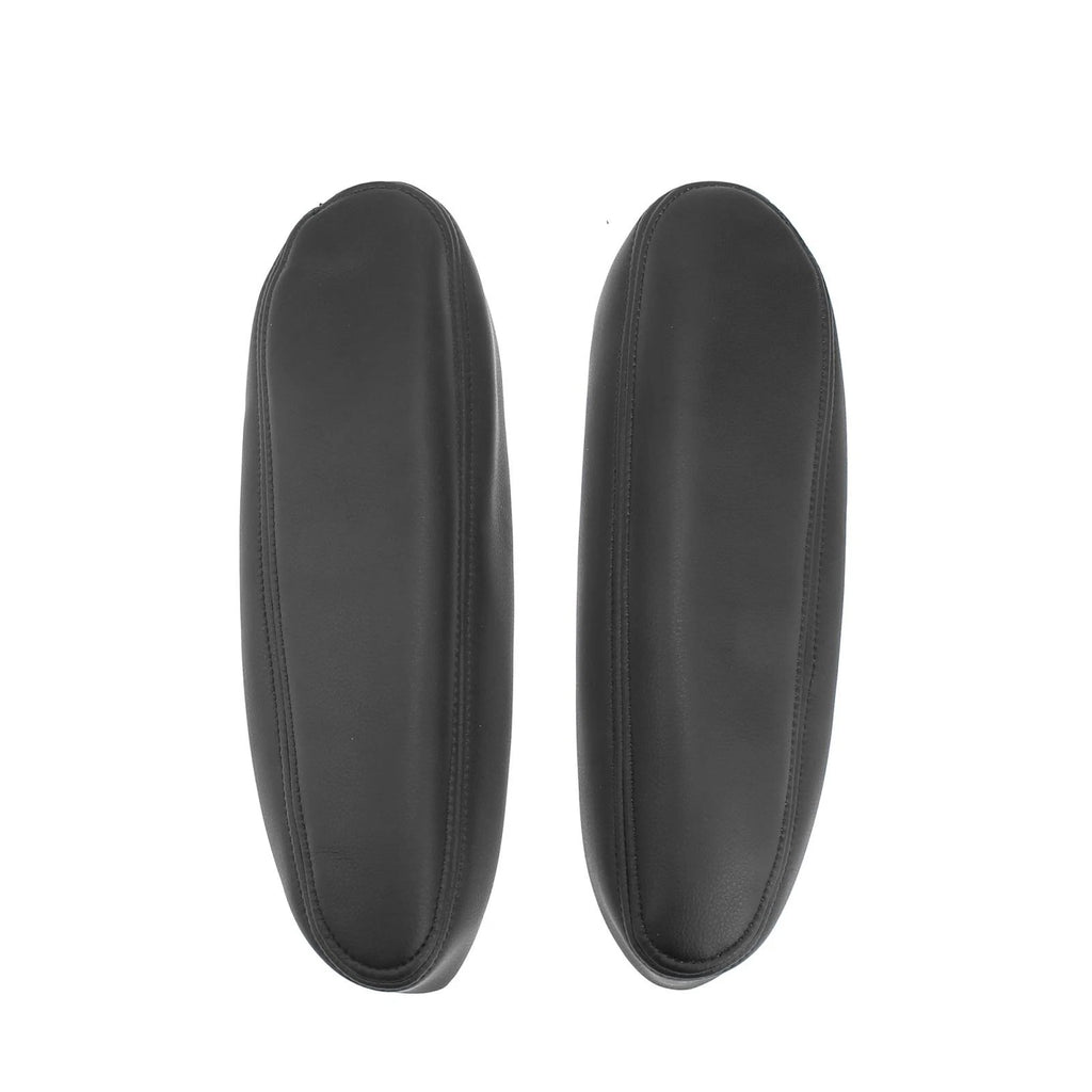 Pair Front Seat Armrest Covers for Chevy Tahoe (2000–2006) Microfiber Leather Black