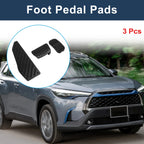 3 Pcs Accelerator Pedal Covers for Toyota Corolla Cross (2021–2023) Black