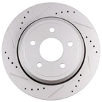 Drilled and Slotted Rear Brake Disc Rotors for Mercury Grand Marquis (2003–2010)