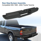 Rear Steel Step Bumper for Toyota Tacoma (1995-2004) Black Assembly