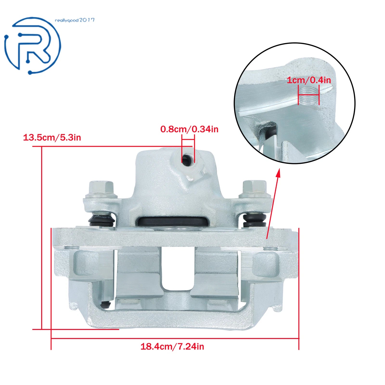 Rear Left Brake Caliper with Bracket for Toyota 4Runner FJ Cruiser (2003–2009)
