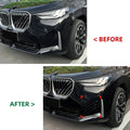 Pair Gloss Black Front Side Air Vent Grille Covers for BMW X3 G45 (2025+)