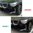Pair Gloss Black Front Side Air Vent Grille Covers for BMW X3 G45 (2025+)
