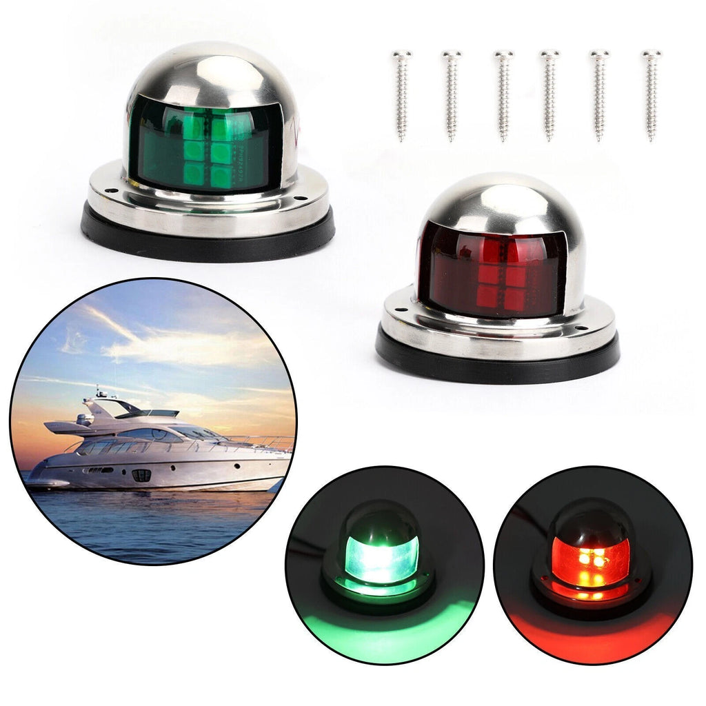 2X LED Navigation Lights for Marine Bow Boat (12V)