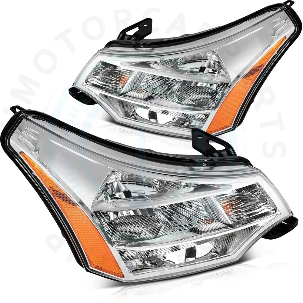 Set of 2 Headlight Assemblies for Ford Focus Sedan (2008–2011)