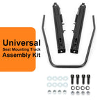 Pair Universal Racing Dual Seat Slider Base Mount Rail Bracket Assembly