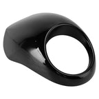 Headlight Fairing Light Cover for Harley Sportster Dyna XL 883 1200 (1973–up) Black