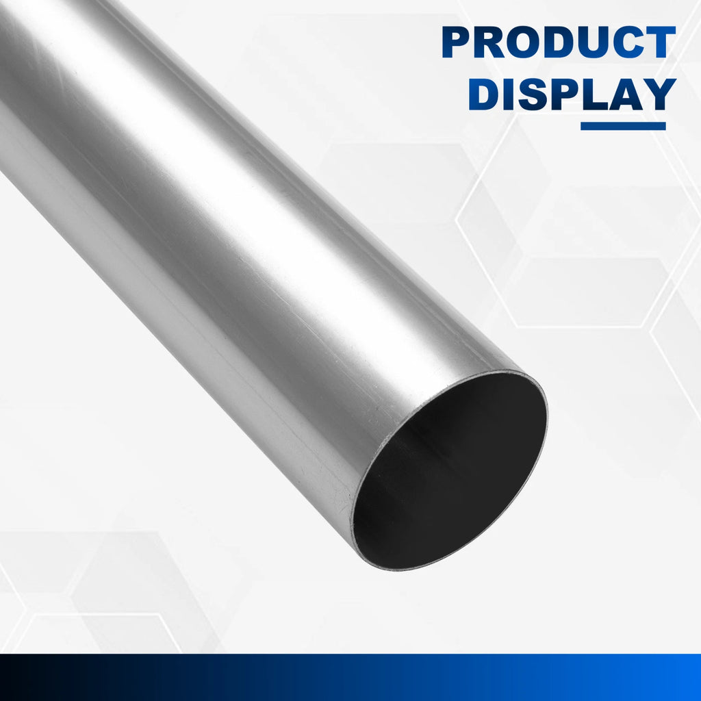 2" OD Mild Steel Exhaust System Pipe Universal (Custom DIY, 47" Length)