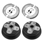 Set of 2 Brake Drum Hub & Shoes for Yamaha Timberwolf 250 (1991–1998)