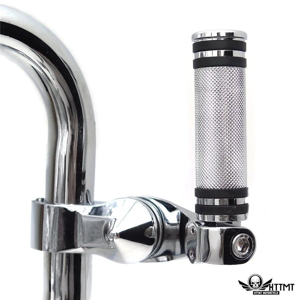 Chrome 2.5" Short Foot Peg Kit for Harley Davidson SuperLow 1200T (2011–2016)