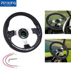 6 Hole Carbon Fiber Steering Wheel for EZGo Club Car (Universal)