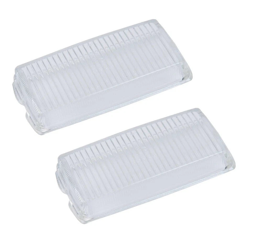 Set of 2 Front Fog Light Lamp Lens Clear for Porsche 911 (1974–1989)