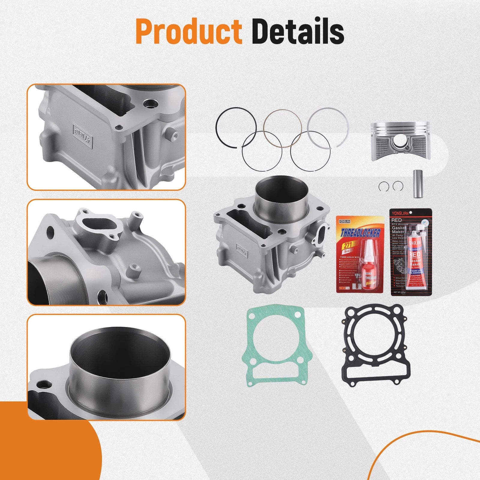 Piston Top & End Kit for HiSUN UTV ATV 500