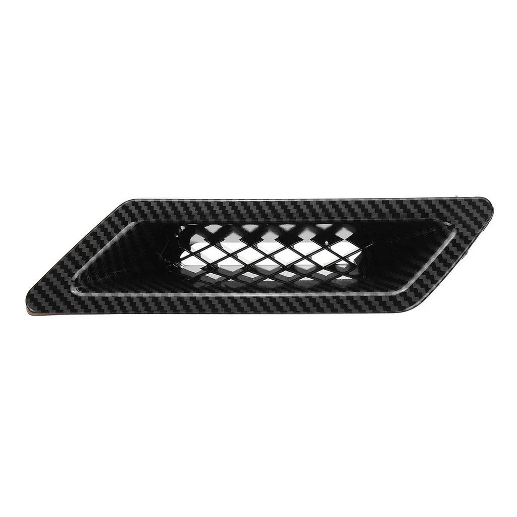 1x Universal Bumper Hood Air Vent Intake Duct FC Style Glossy Carbon Fiber Look