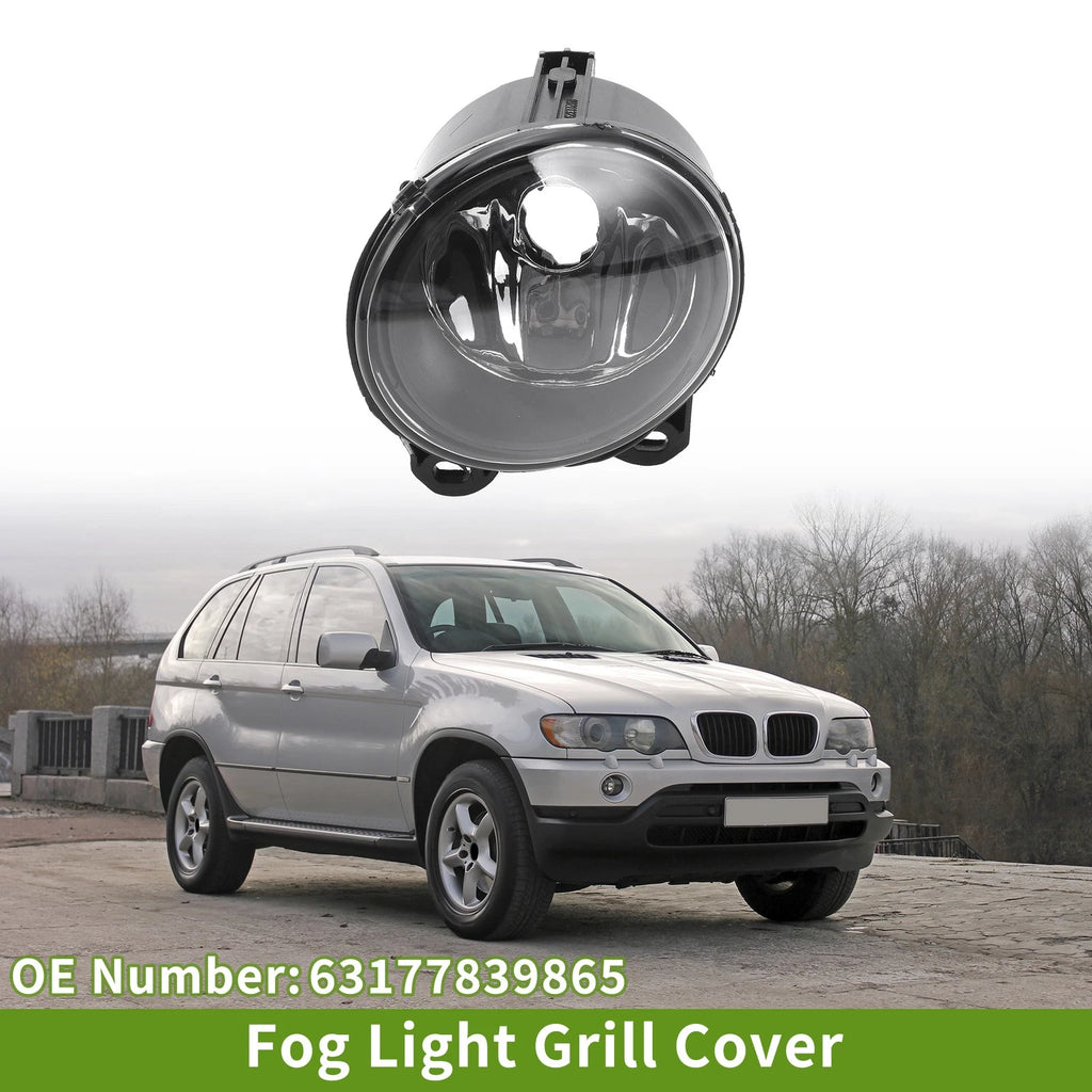 1 Pc Fog Light Grill for BMW X5 (1999–2006) No. 63177839865 Clear