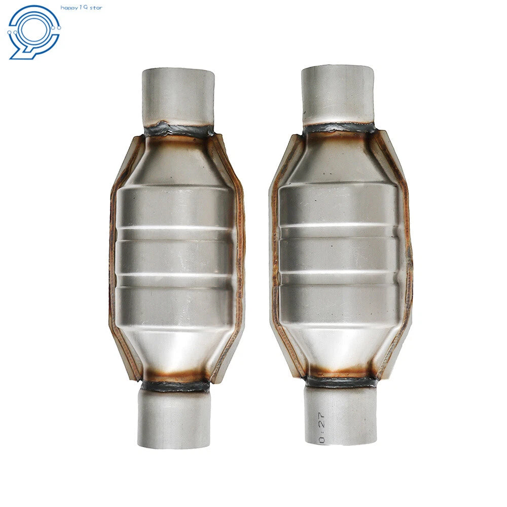 Set of 2 Universal 2.5" Catalytic Converters for Chevy Silverado 1500 GMC