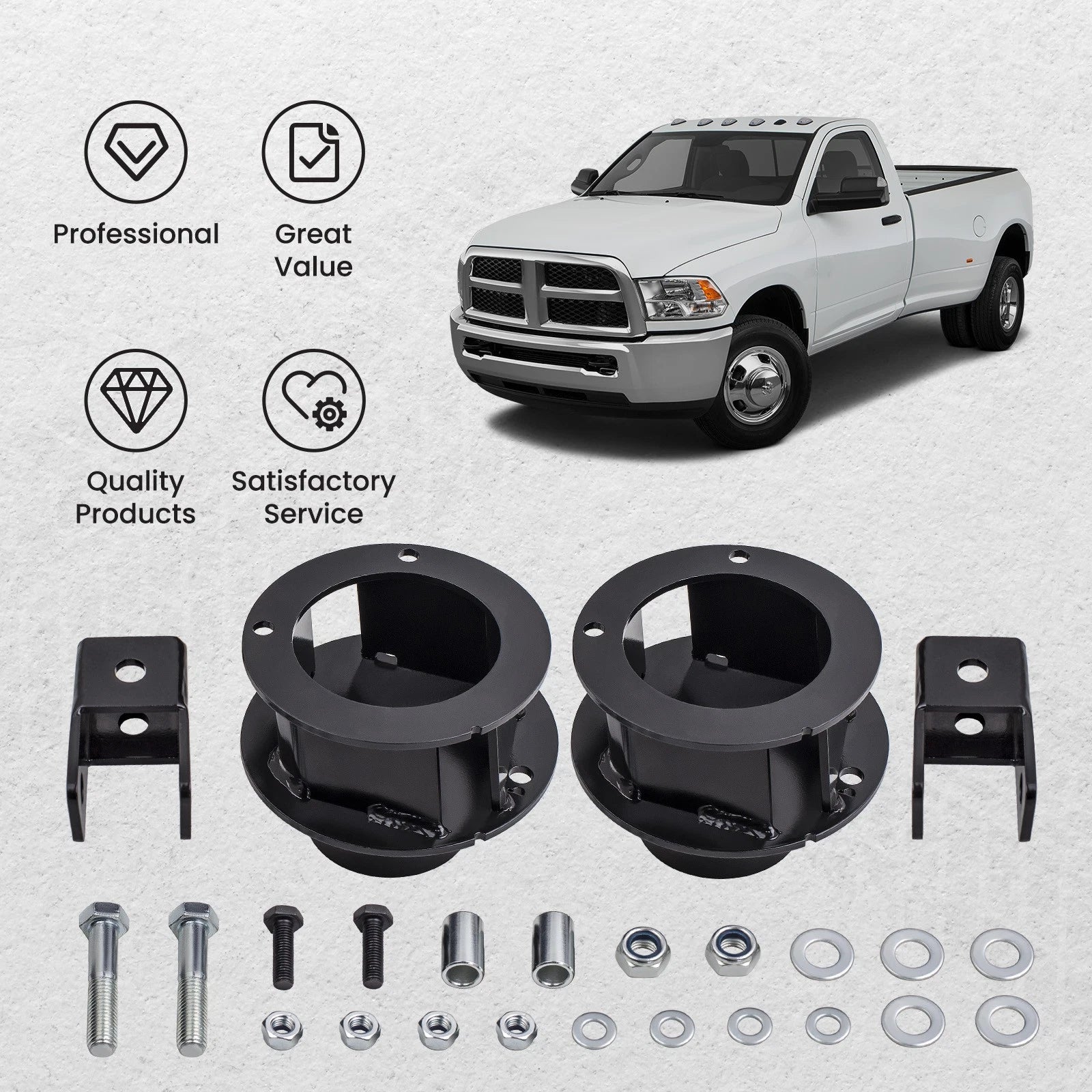 2.5in Front Leveling Kit for Dodge Ram 2500 3500 4WD (2013–2022)
