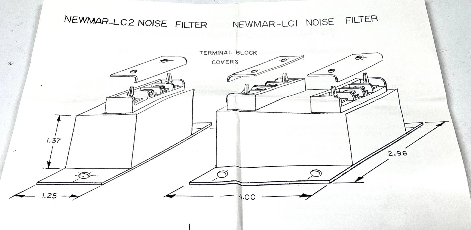 Noise Filter for Newmar LC1 (OEM)