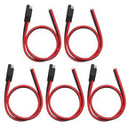 Set of 5 Extension Cords for ATVs RVs (30cm 2-pin 10A PVC)