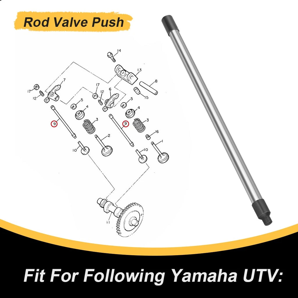 Push Rod for Yamaha Gas Golf Cart (G2A, G5A, G8A, GA9, G11A, G14A) (J38-12154-00-00)