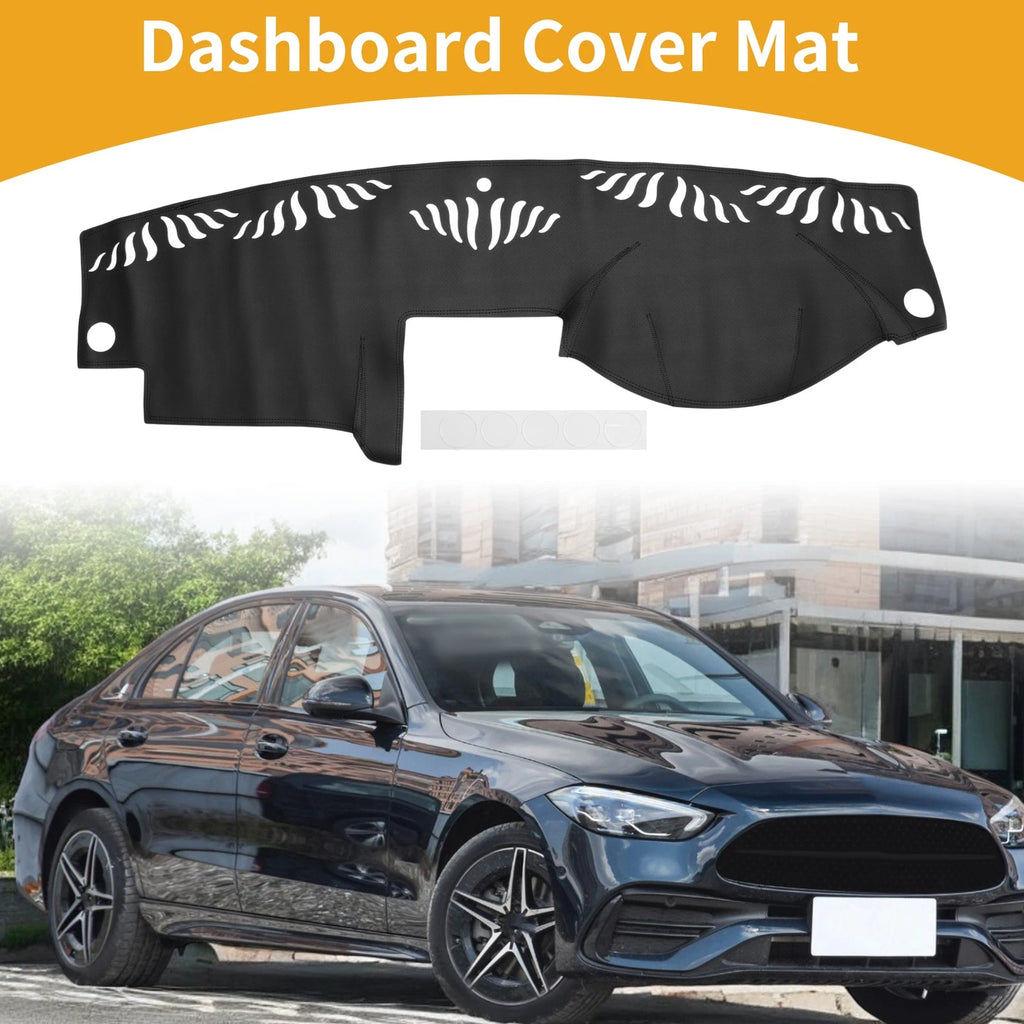 Dashboard Cover Mat for Mercedes C-Class W204 (2008–2011) Black