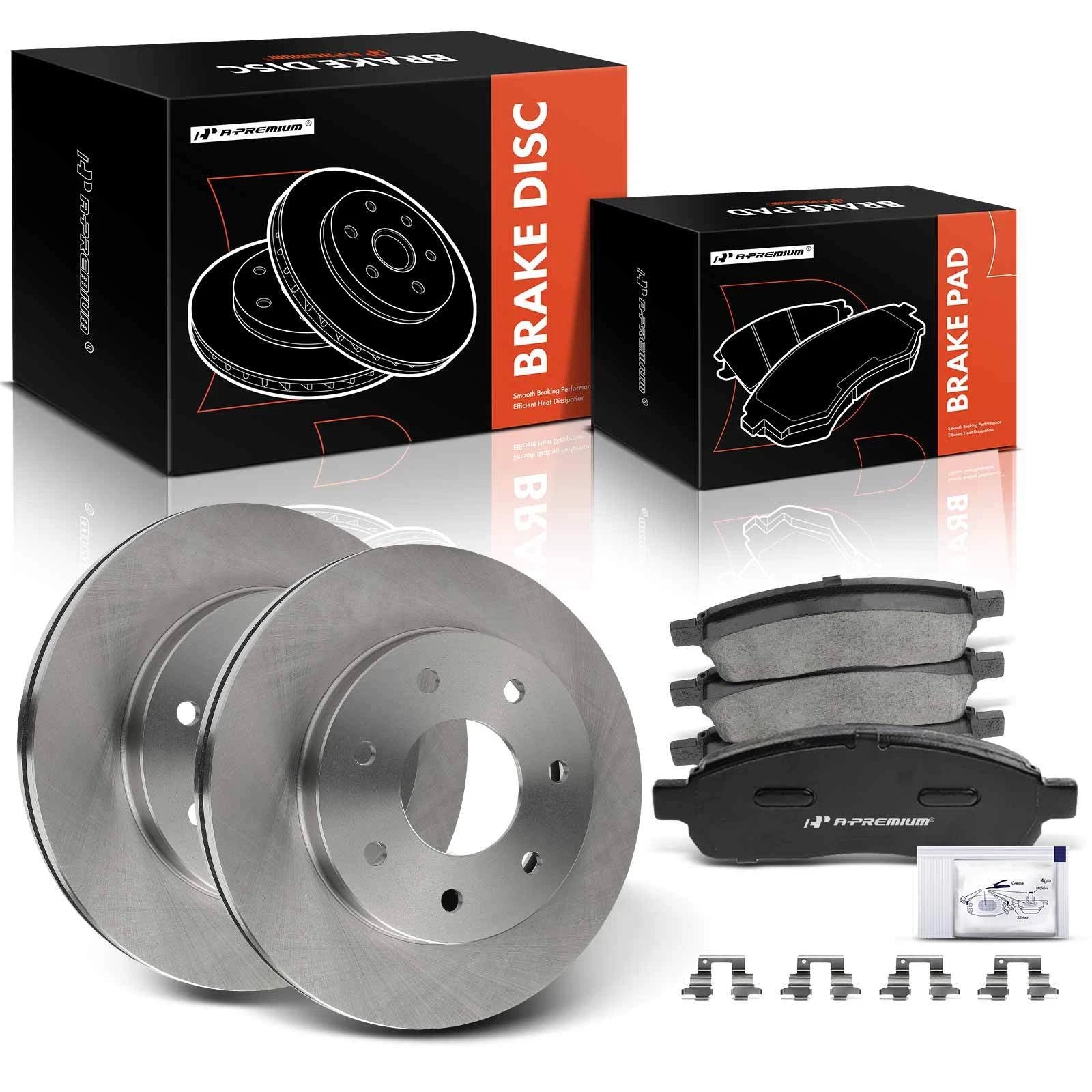 Front Disc Brake Rotors & Ceramic Pads for Ford F-150 (2004–2008)