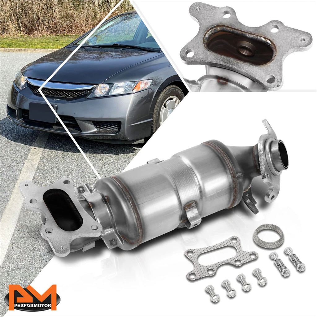 Front Exhaust Manifold Catalytic Converter + Gasket for Honda Civic (2006–2011)