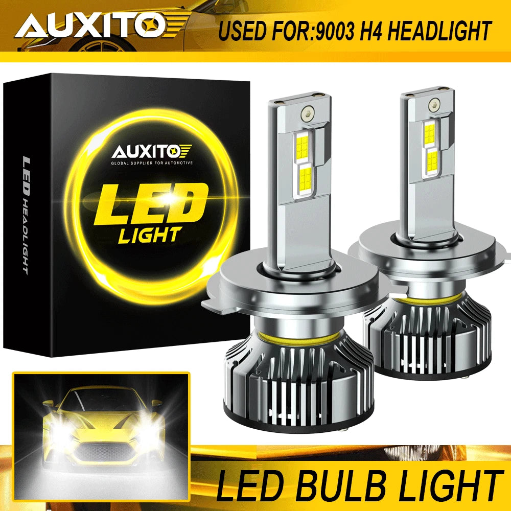 H4 9003 HB2 LED Headlight Bulbs 6500K White (Error Free)