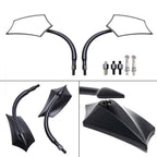 Pair of 8mm 10mm Universal Motorcycle Rear View Side Mirrors