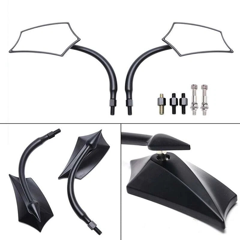 Pair of 8mm 10mm Universal Motorcycle Rear View Side Mirrors