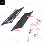 Black Edge Cut Billet Saddlebag Latch Cover for Harley Touring (1993–2013)