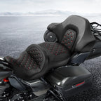 Driver Passenger Gel Seat Backrest for Harley Street Road Glide (2014-2023)