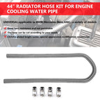 Set of 2 Universal Heater Water Hoses 44" for 5/8" 3/4" Necks