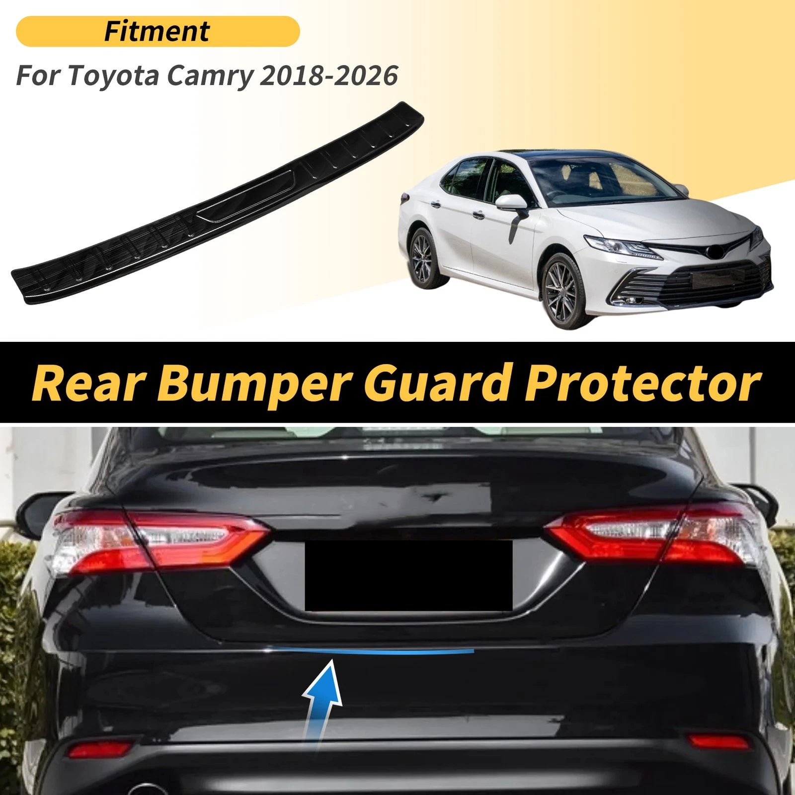 Bumper Guard for Toyota Camry (2018–2026) Titanium Tone 1 Pc