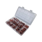 225pcs Red Silicone O Ring Kit for High Temperature Sealing