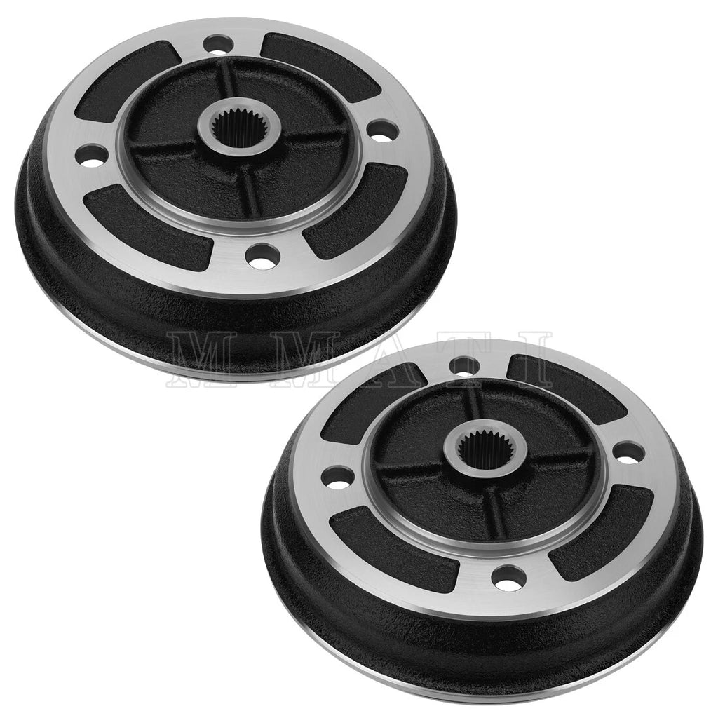 2 Pack Front Wheel Brake Drums for Kawasaki KAF540 Mule (1990–2020)