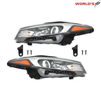 Set of 2 Halogen Headlights for Kia Forte Forte5 (2017–2018) Black