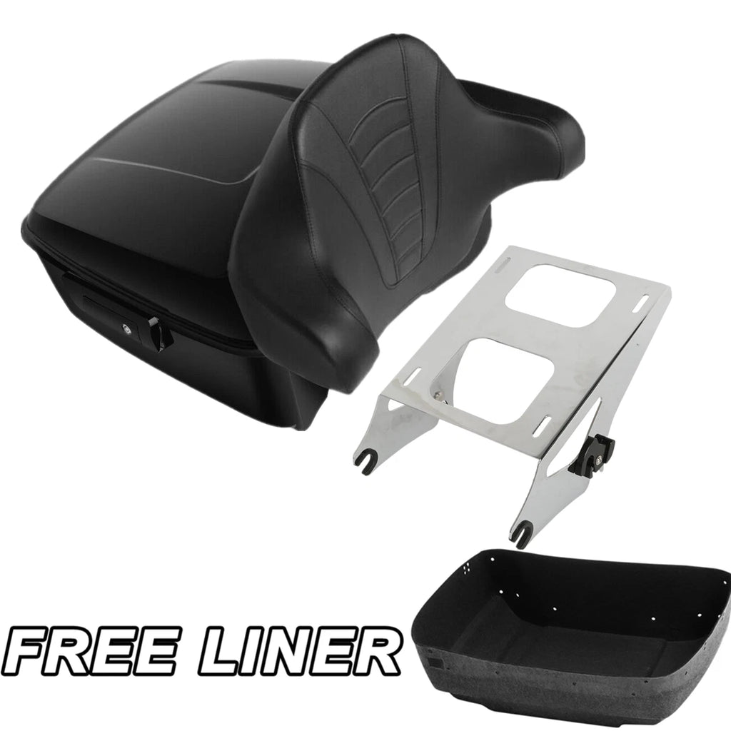 Trunk Backrest Pad Mount Rack for Harley Touring Glide (2014–2025)
