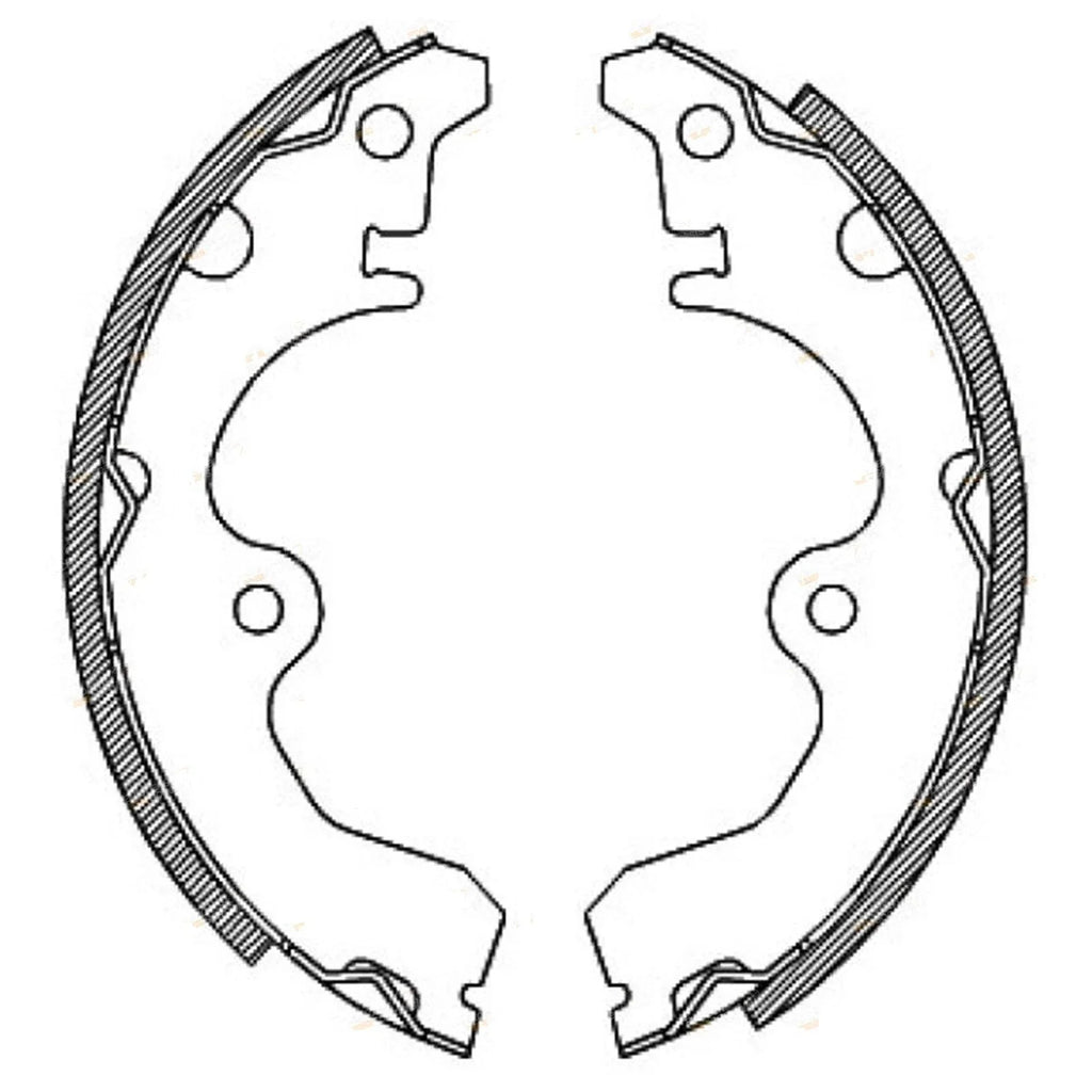 Rear Brake Shoes Lining Set for Toyota Paseo EL44 (1991–1995)