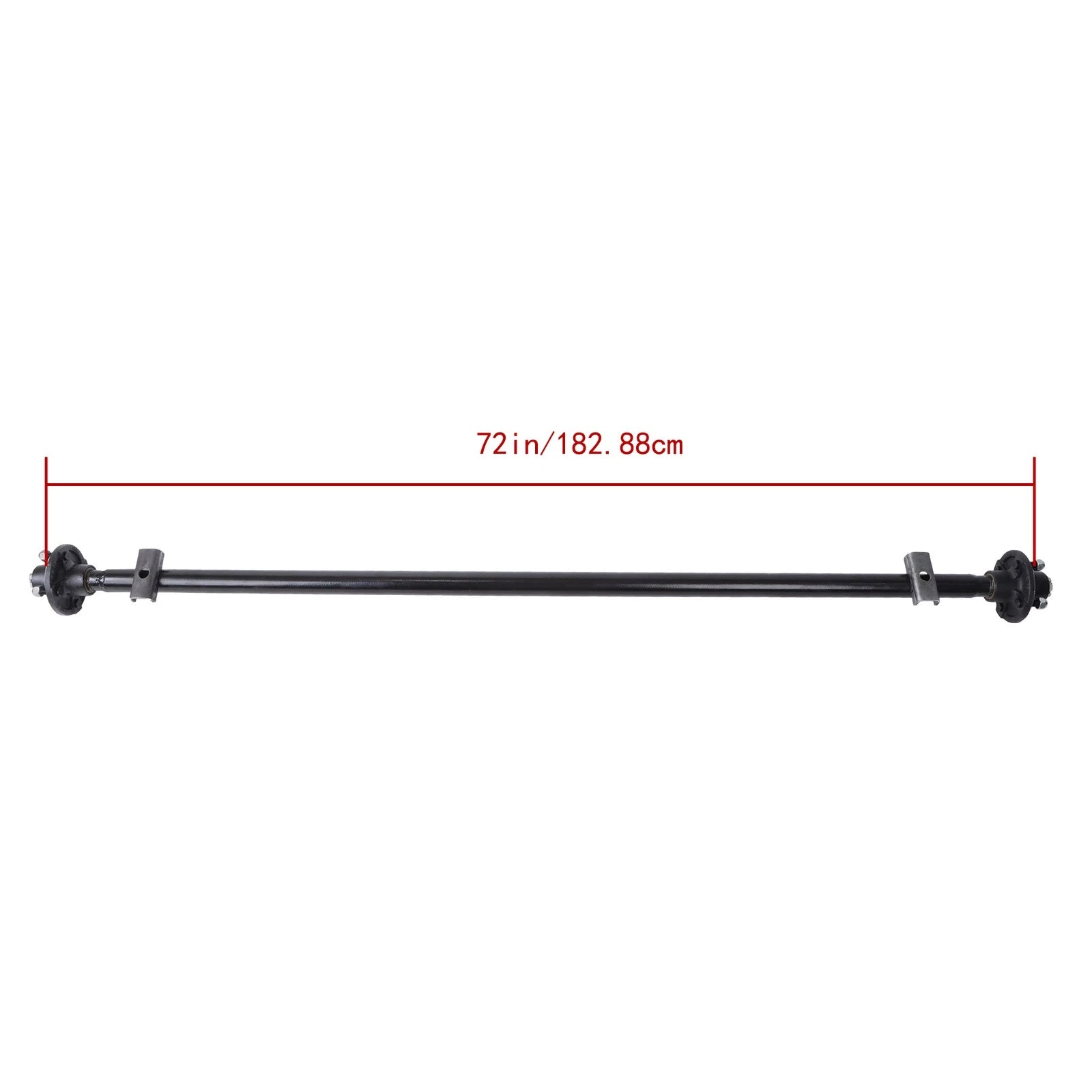 Trailer Axle 2000 lb 4 Lug 72" Hub Face with U-Bolt Kit