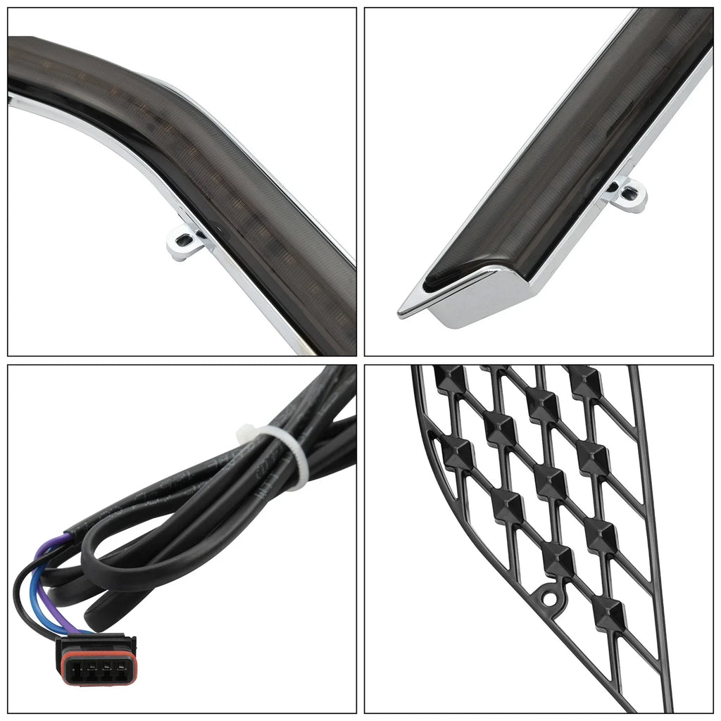 LED Radiator Grill Light Panels for Honda Goldwing GL 1800 Tour (2018-Up)