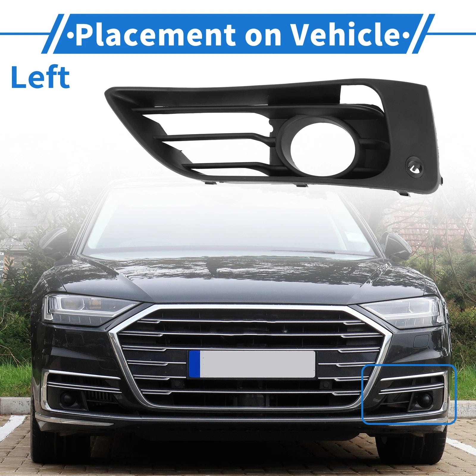 1 Pc Fog Light Grill for BMW 2 Series (2013–2018) No. 51117407697