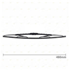 2 x Drivers & Passenger Side Front Wiper Blade Set for Hilux KUN16 KUN26 (2005–2015)