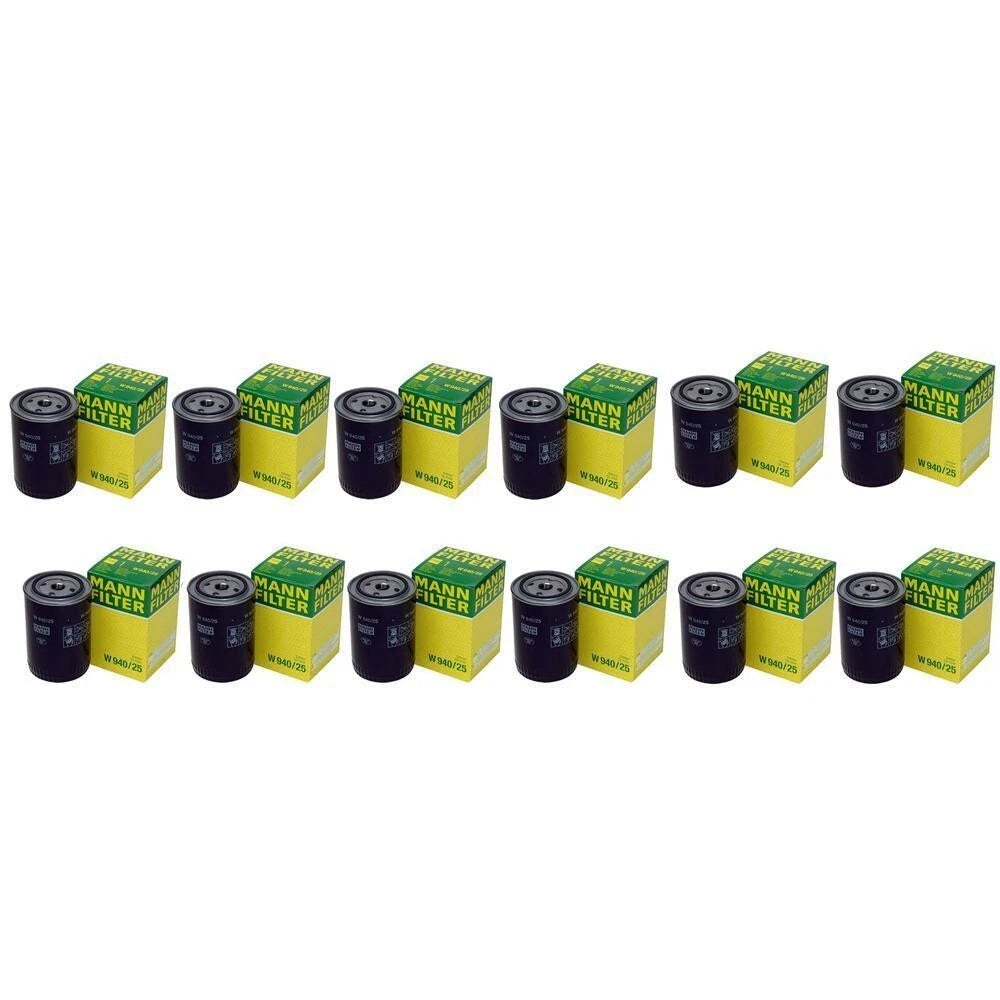 Set of 12 Engine Oil Filters for Audi Nissan VW Volvo