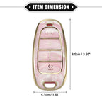 Key Fob Cover for Hyundai Tucson 2020-2022, 5 Button Soft TPU Pink