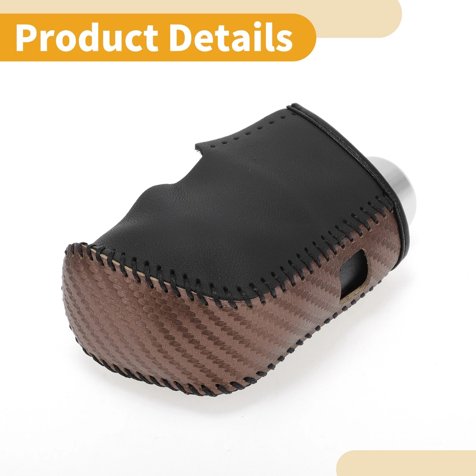 Gear Shift Knob Cover for Nissan Altima (2019–2024) Brown Carbon Fiber