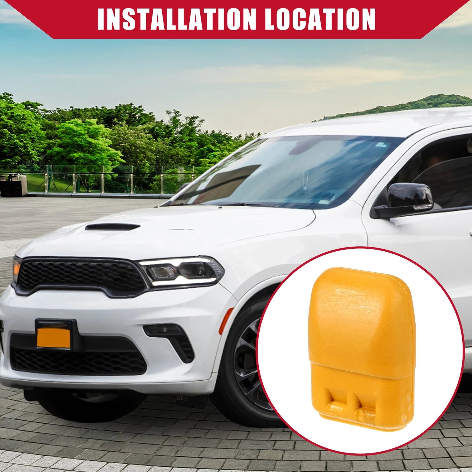 2pcs Front Jounce Bumper No.52106438AB for Dodge Durango (2000–2003)