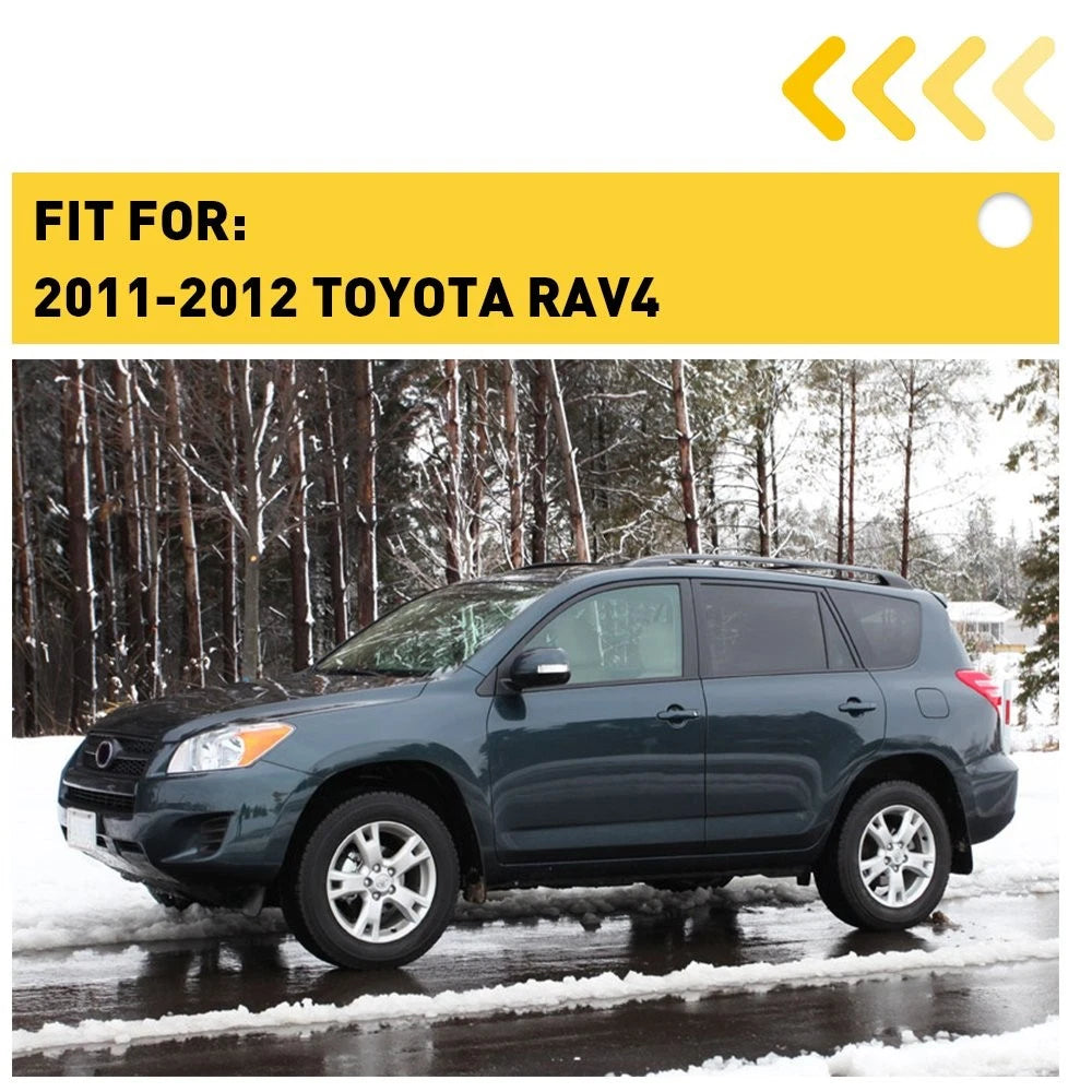 Front Pair Tow Hook Eye Cover Caps for Toyota RAV4 (2011–2012)